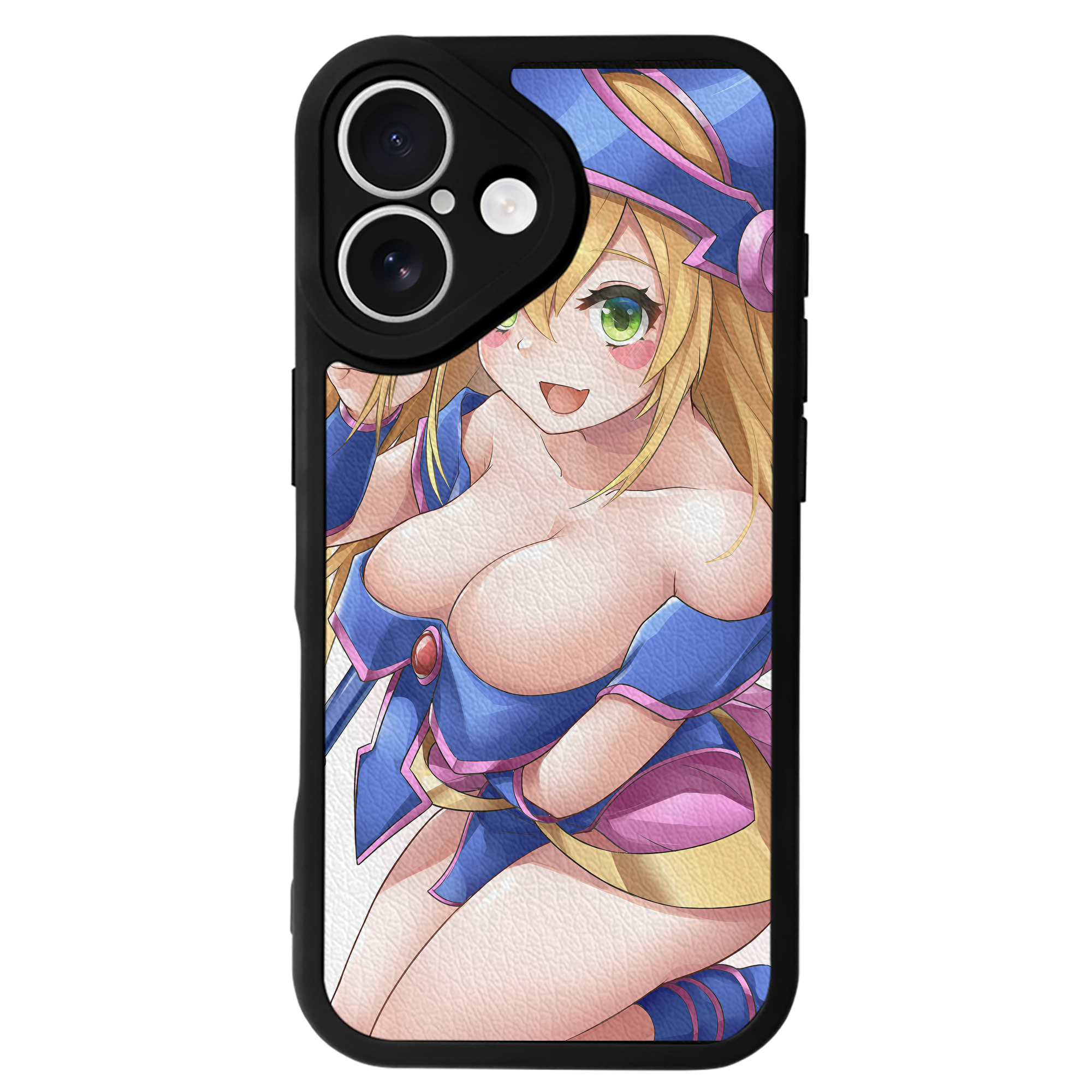 （画像用） 遊☆戯☆王 Yu-Gi-Oh! 【iPhone 16シリーズ対応】シリコンスマホケース（レザー調） 材質：シリコン